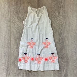 Crewcuts Linen Blend Embroidered Shift Dress Sz 10